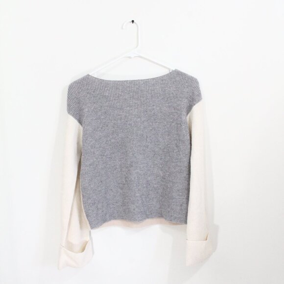 Vince Cashmere Sweater XS Women Cropped Top Soft Ribbed Knit - Picture 8 of 10